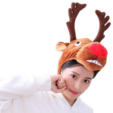 Funny Party foungsters Christmas Bun Deer Headgear Cap - INSWEAR